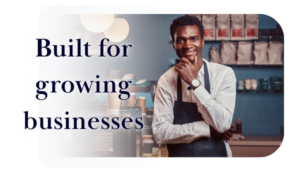 Small business owner working in a service-based business environment